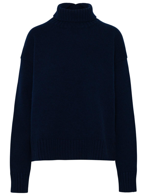 Jil Sander Sweater In Navy Cashmere Blend