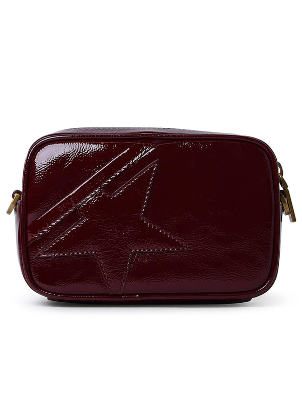 Golden Goose Star Crossbody Bag In Burgundy Leather