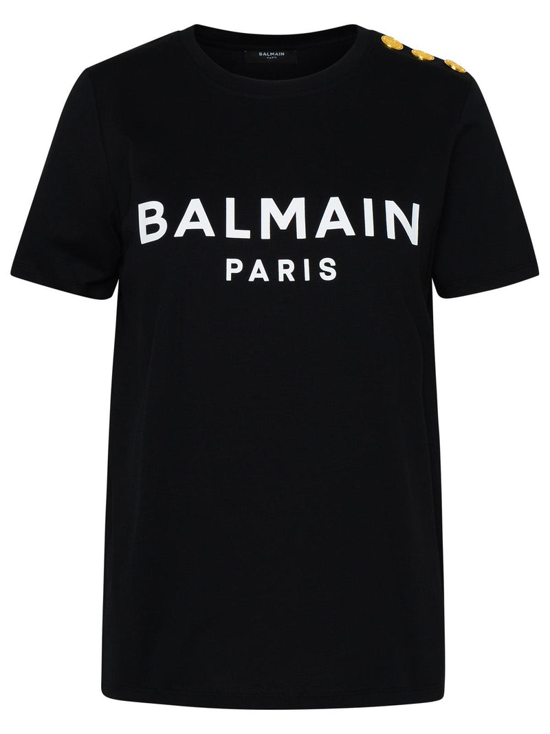 Balmain Balmain Cotton Polo Shirt Black Women - World Class Fashion