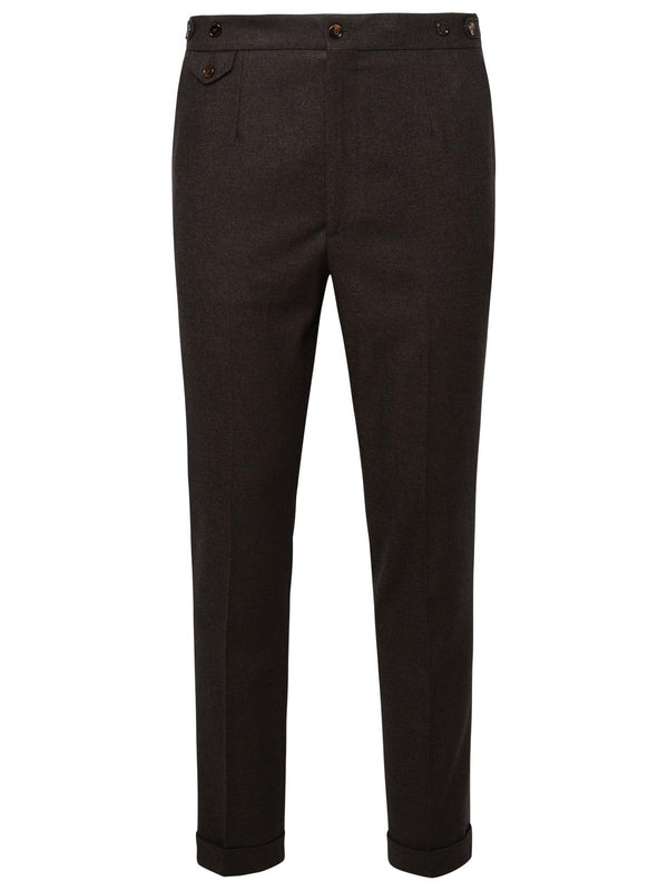 Dolce & Gabbana Brown Wool Blend Trousers