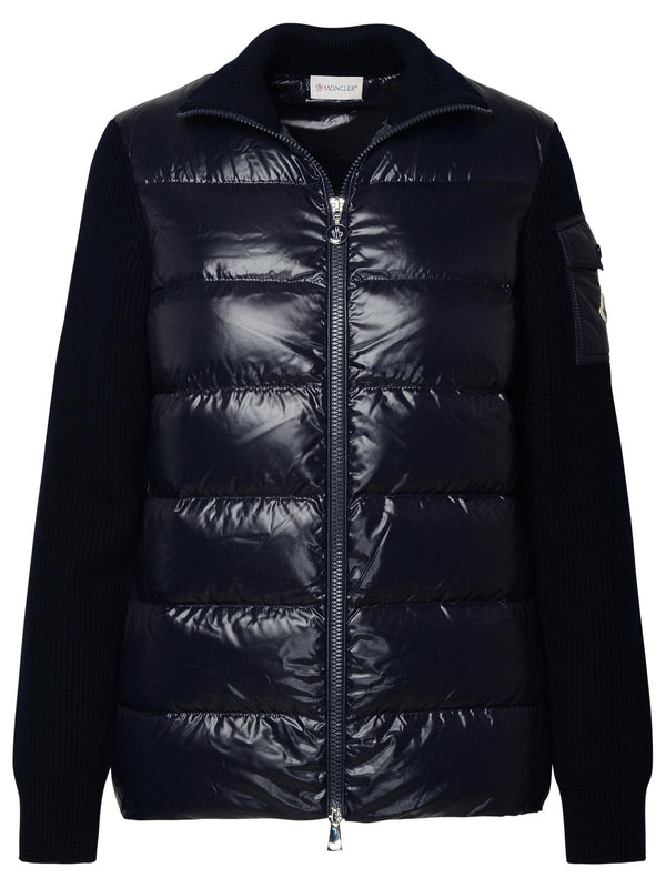 Moncler Navy Virgin Wool Jacket