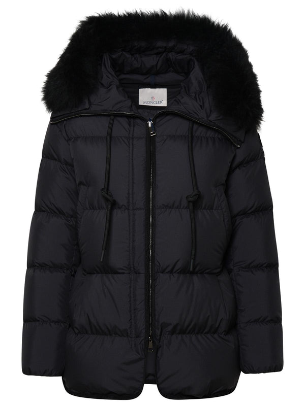 Moncler 'locustelle' Black Recycled Polyester Down Jacket