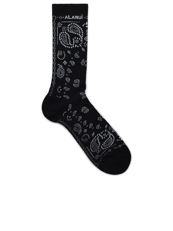 Alanui Black Cotton Socks