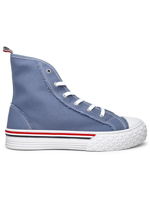 Thom Browne Sneakers In Light Blue Canvas