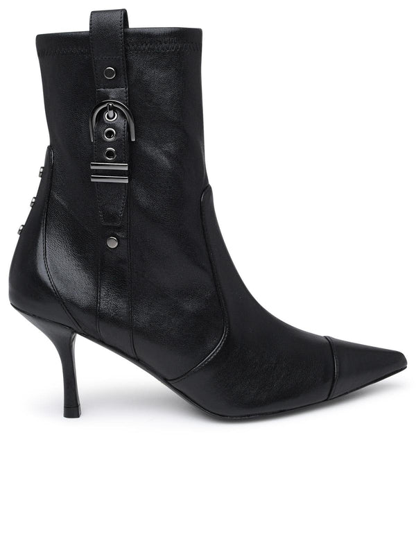 Stuart Weitzman Black Leather Maverick Boots