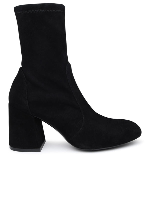 Stuart Weitzman Black Suede Fareblock Boots