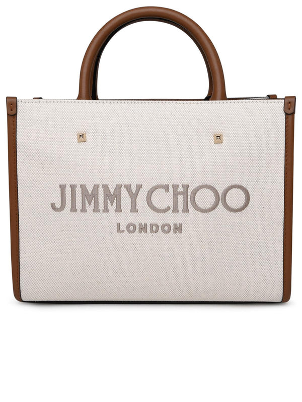 Jimmy Choo Varenne Ivory Fabric Bag