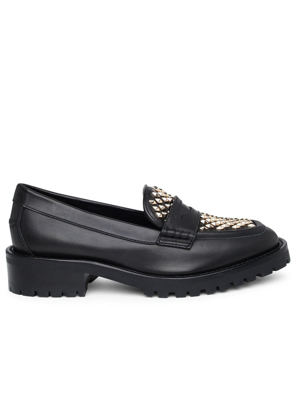 Jimmy Choo Deanna Black Leather Loafers