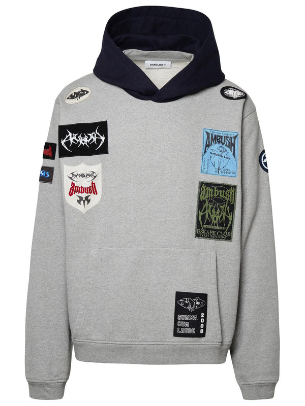 Ambush Gray Cotton Blend Sweatshirt