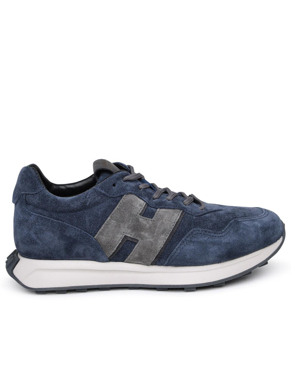 Hogan H601 Blue Suede Sneakers