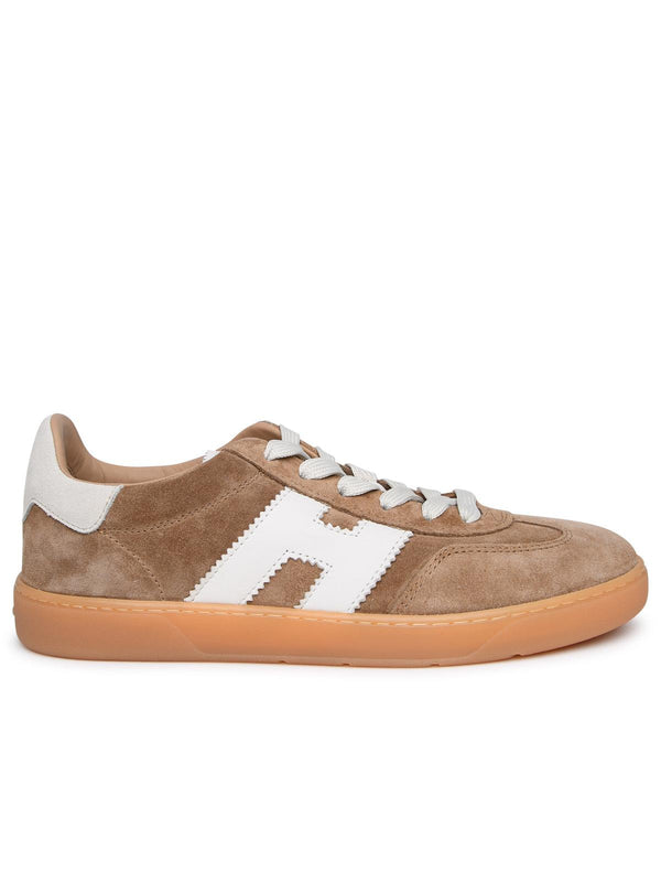 Hogan Beige Suede Sneakers