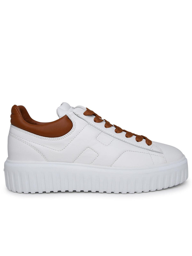 Hogan Hogan HXM6450FC60LE90446 Zapatillas de Cuero Blancas para Hombre - World Class Fashion