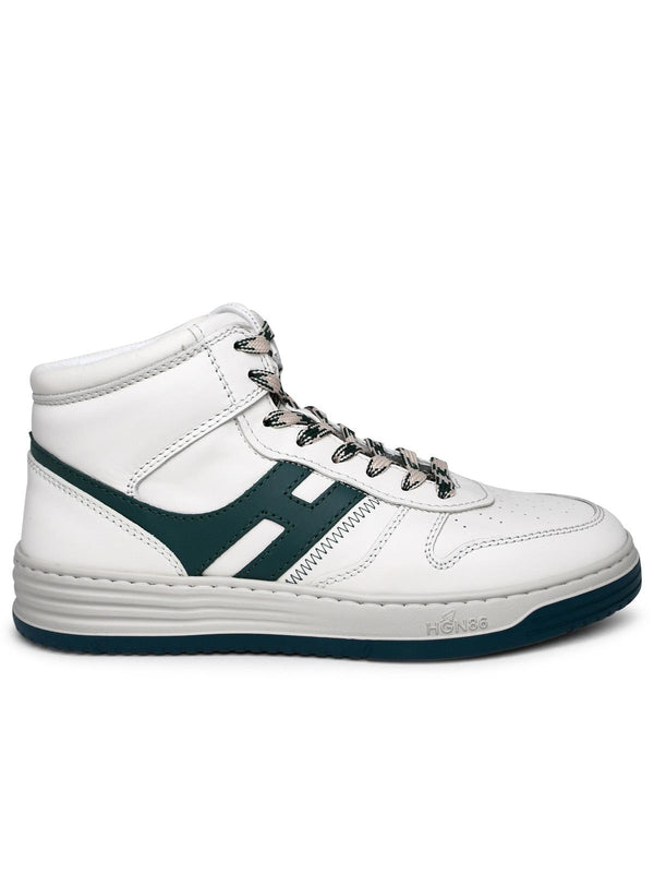 Hogan White Leather Sneakers