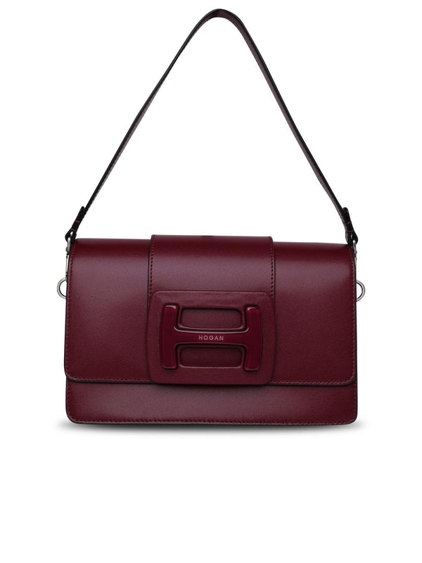 Hogan Burgundy Leather H-bag