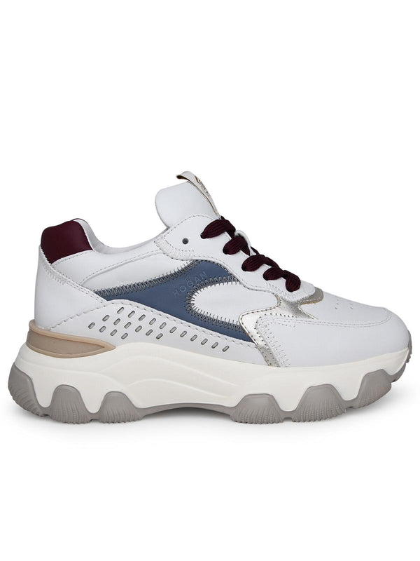 Hogan White Leather Sneakers