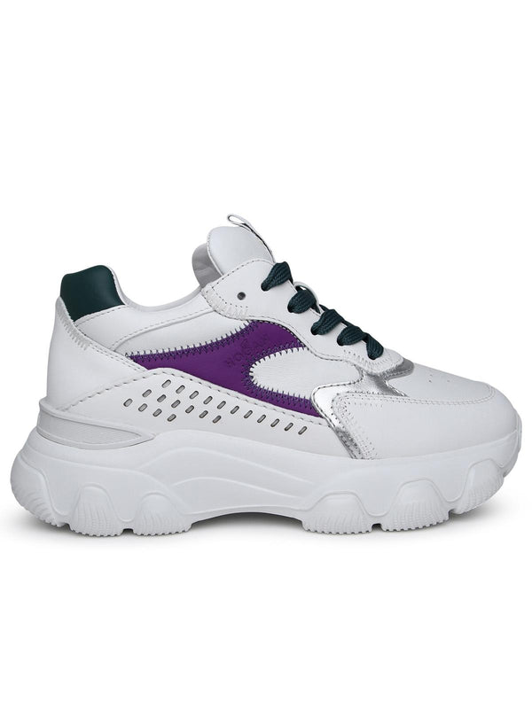 Hogan White Leather Sneakers