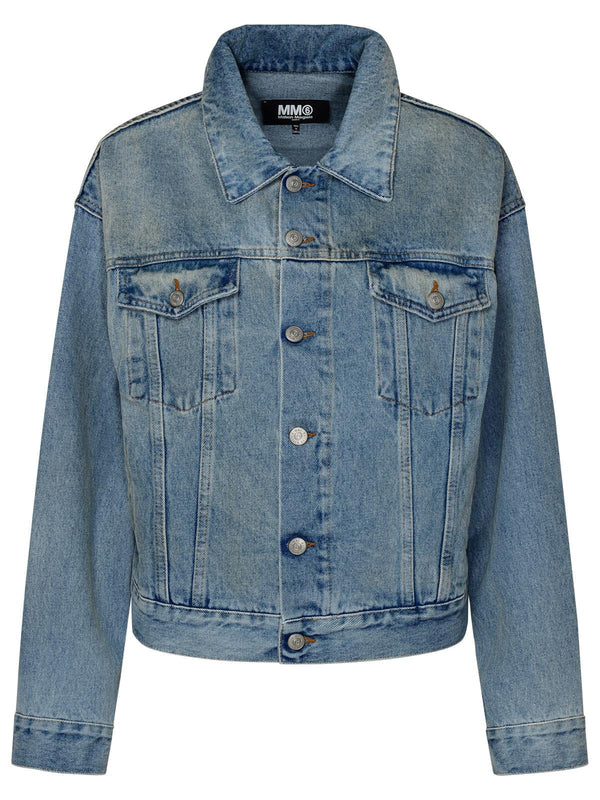 Mm6 Maison Margiela Light Blue Denim Jacket