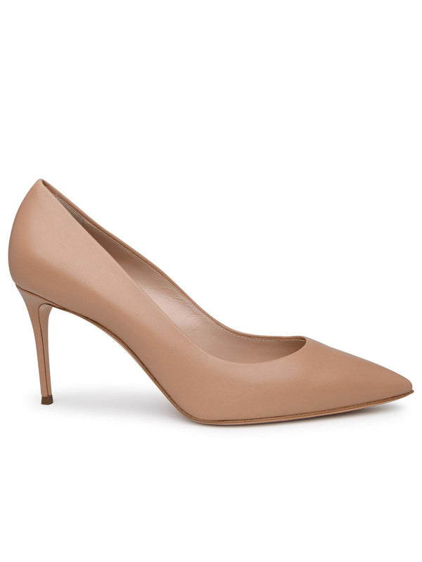 Casadei Minorca Pumps In Nude Leather