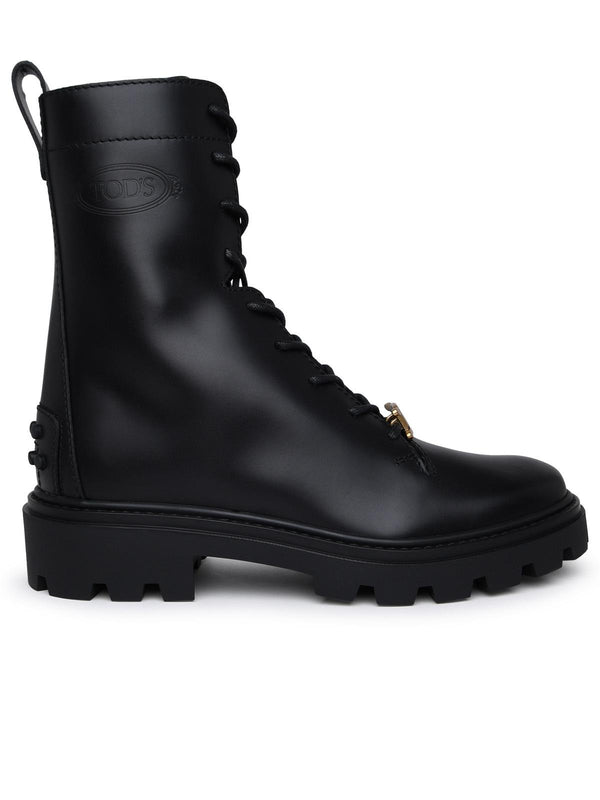 Tod's Black Leather Boots