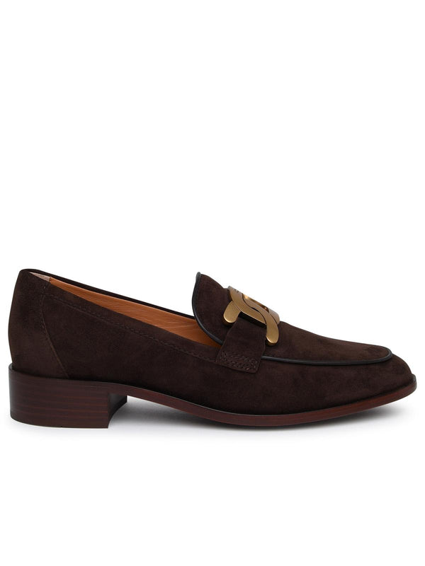 Tod's Brown Suede Loafers