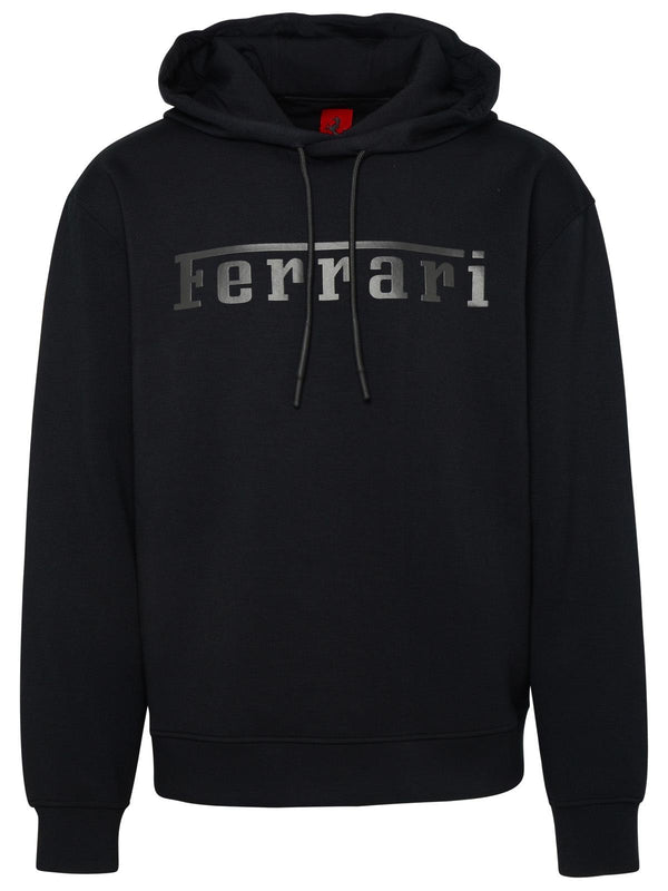 Ferrari Black Viscose Hoodie