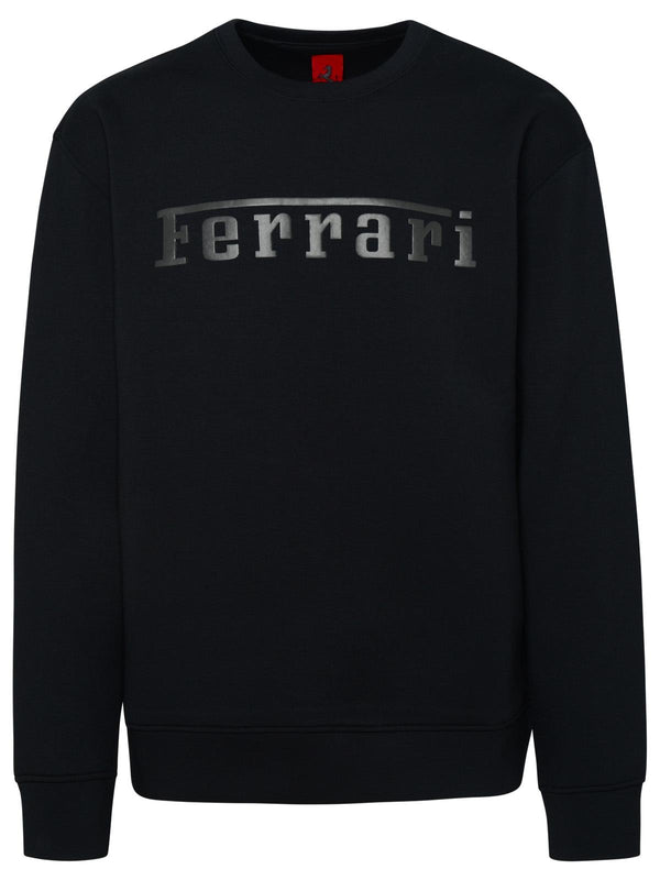 Ferrari Black Cotton Sweatshirt