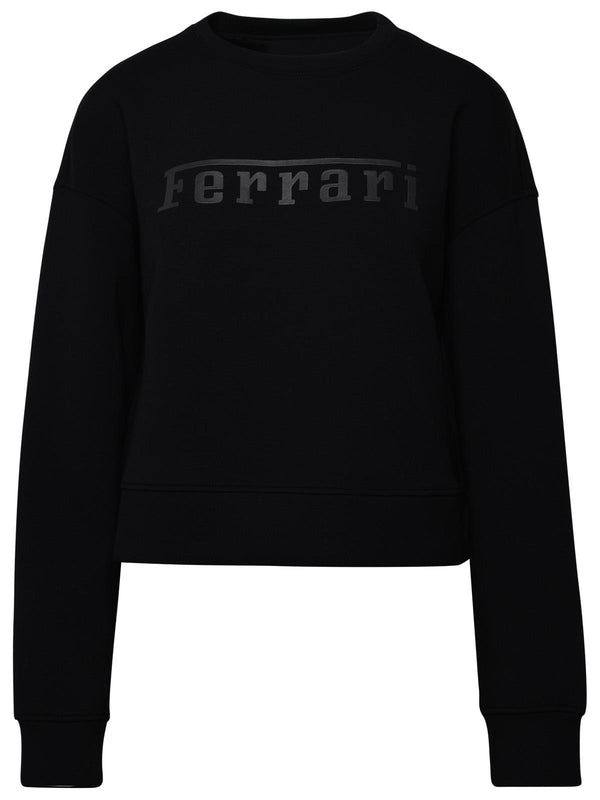 Ferrari Black Viscose Blend Sweatshirt