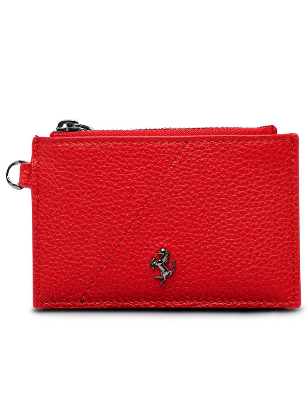 Ferrari Red Leather Cardholder