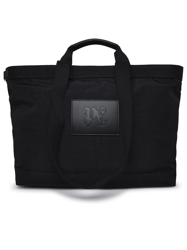 Palm Angels Black Canvas Tote Bag