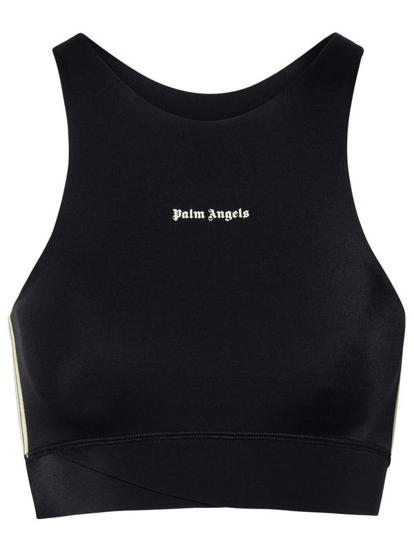 Palm Angels Black Nylon Training Top