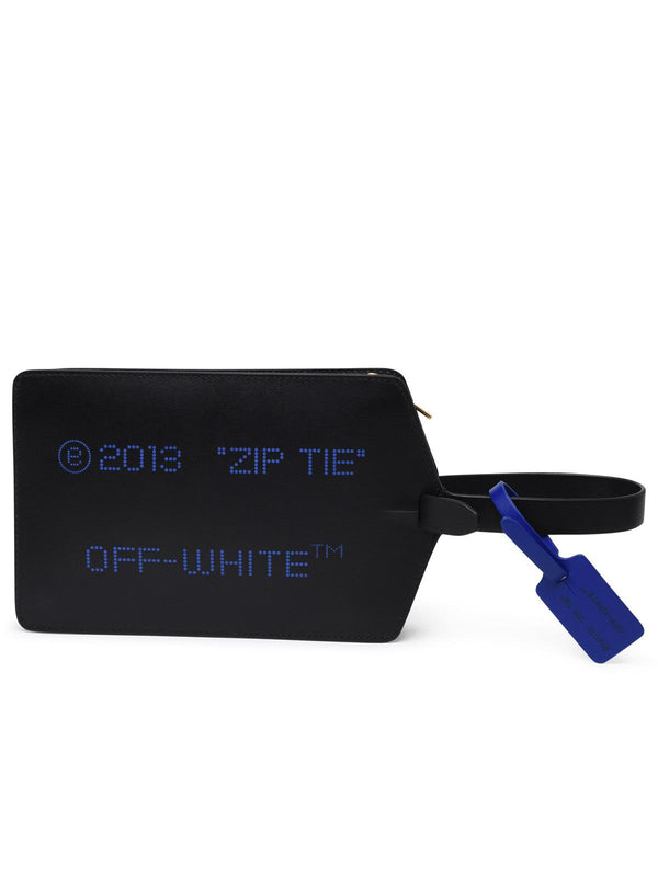 Off-white Black Leather Bag