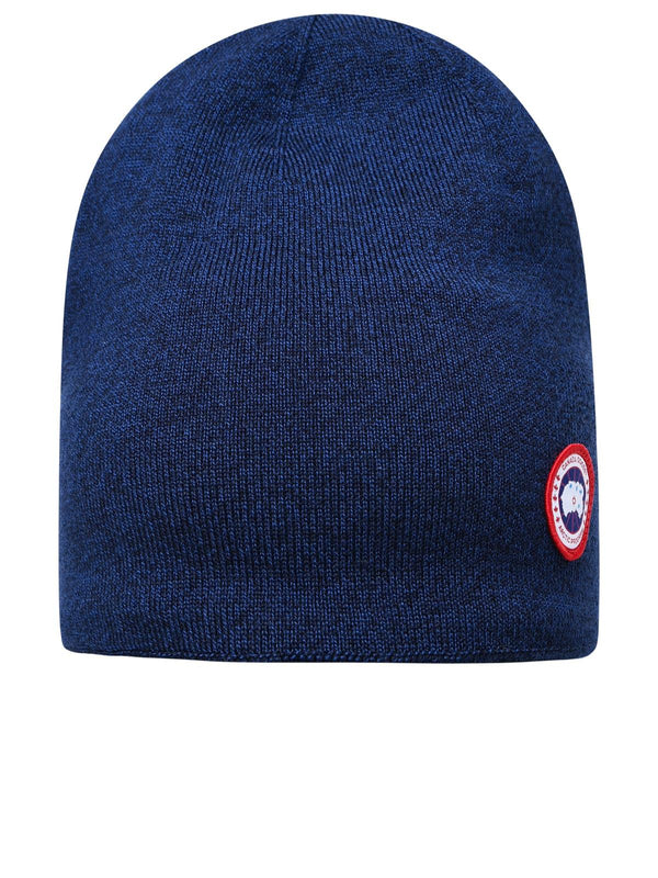 Canada Goose 'toque Standard' Blue Wool Blend Beanie