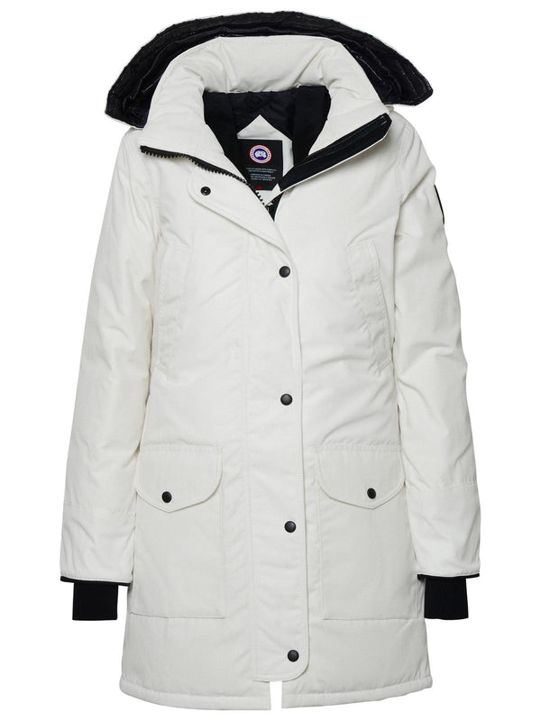 'trillium' White Nylon Parka