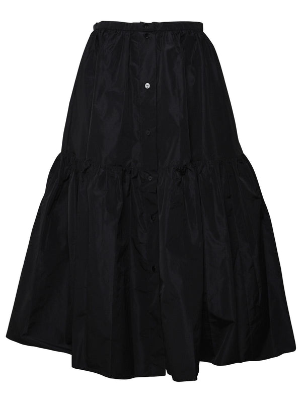 Patou Black Polyester Skirt