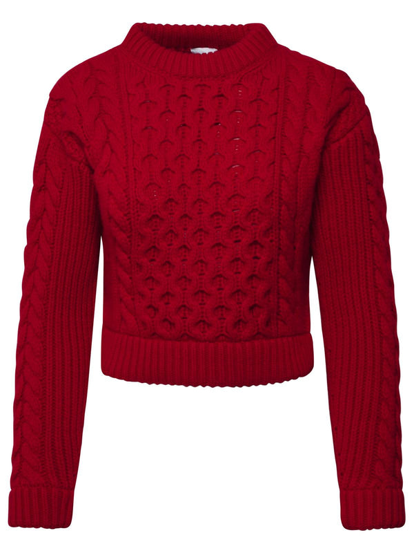 Patou Red Wool Blend Sweater