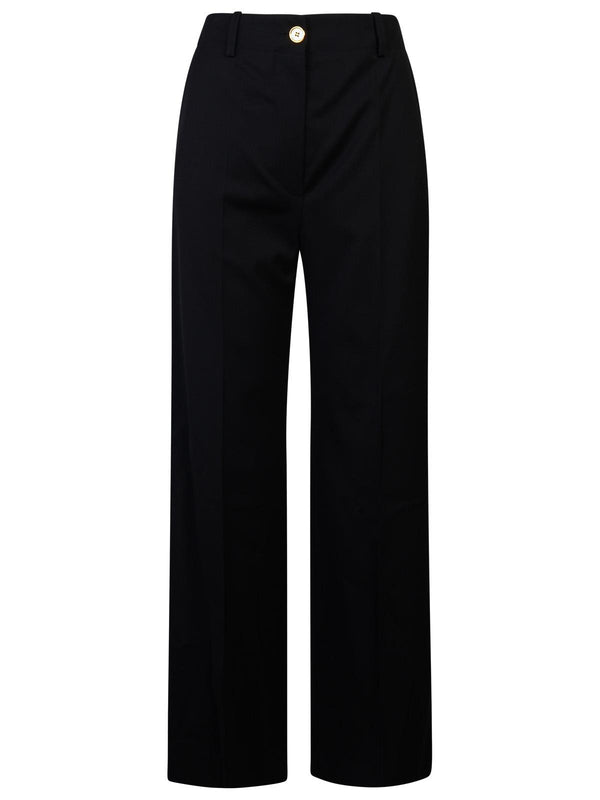 Patou Black Virgin Wool Pants