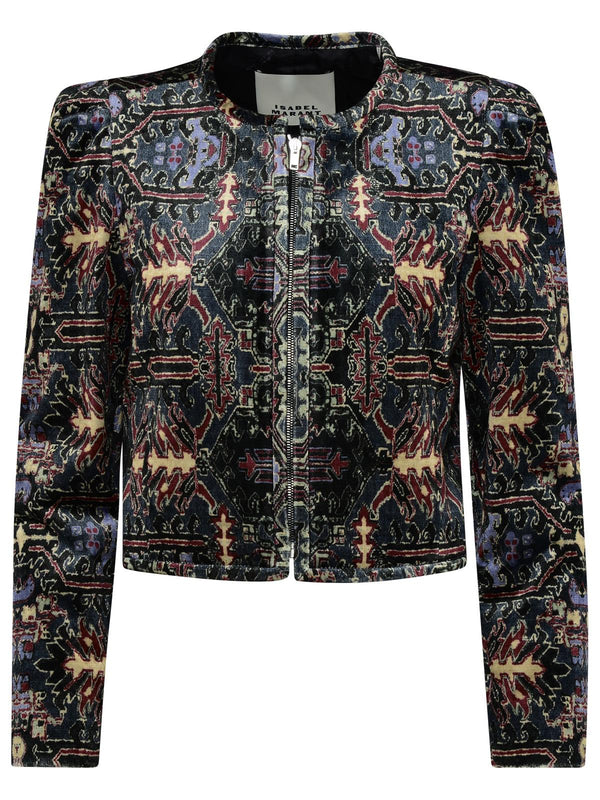 Isabel Marant 'valian' Multicolor Cotton Blend Jacket