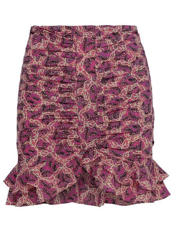 Isabel Marant 'milendi' Pink Silk Miniskirt