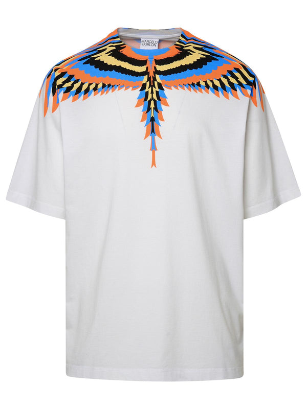 Marcelo Burlon 'optical' White Cotton T-shirt