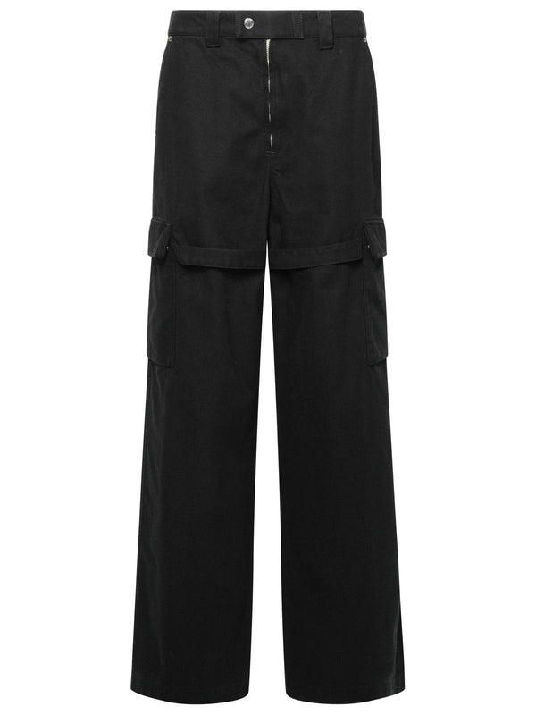 Ambush Black Cotton Trousers