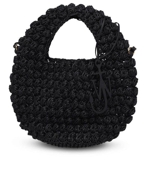 Black Leather 'popcorn' Basket