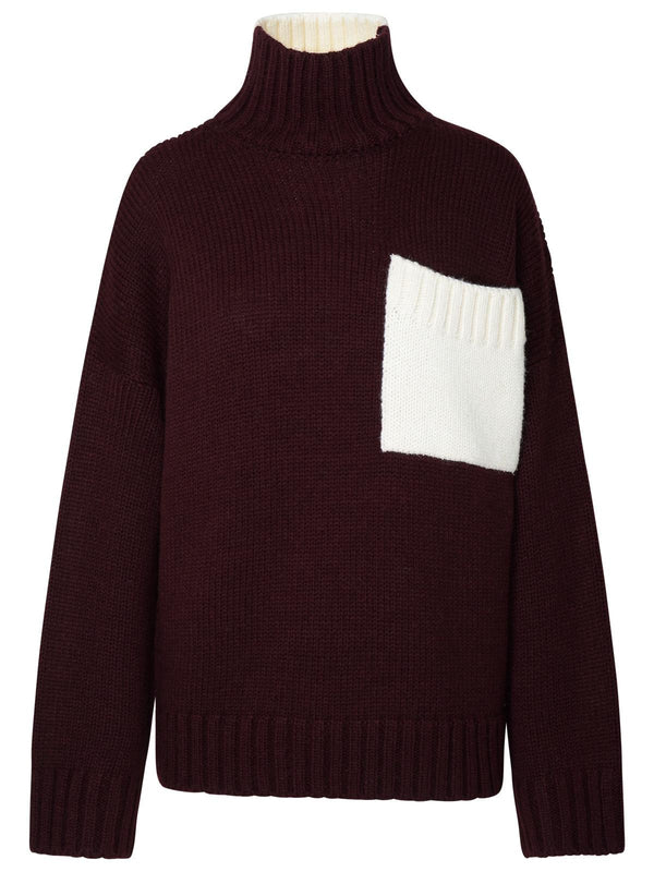 Jw Anderson Two-tone Turtleneck Sweater In Alpaca Blend