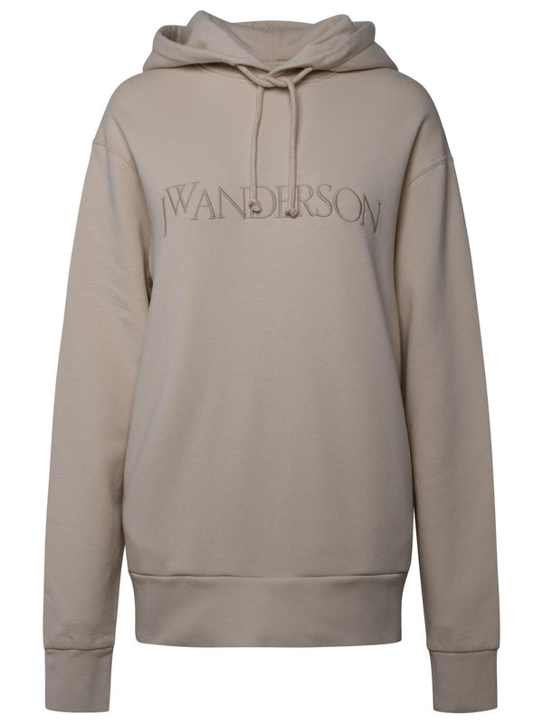 Jw Anderson Ivory Cotton Hoodie