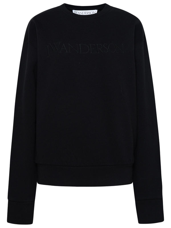 Jw Anderson Black Cotton Sweatshirt