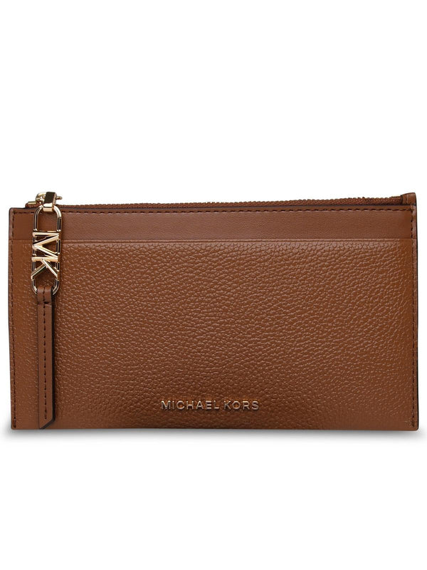 Michael Michael Kors Brown Leather Cardholder