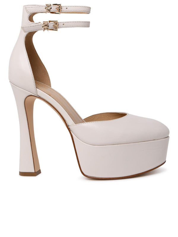 Michael Michael Kors Martina Ivory Leather Pumps