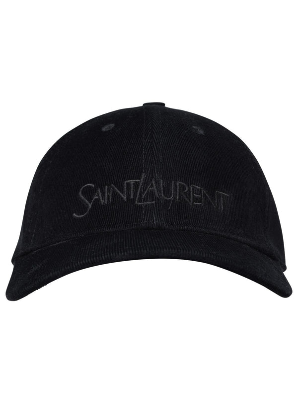 Saint Laurent Black Velvet Hat