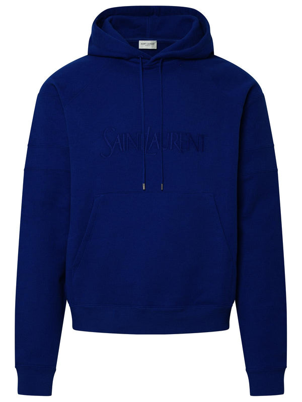 Saint Laurent Blue Cotton Sweatshirt