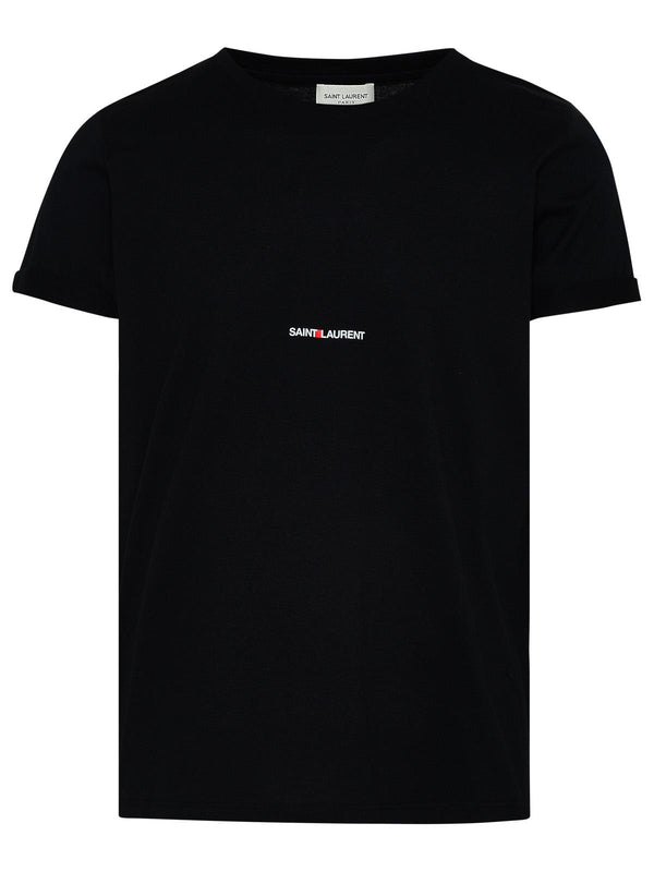 Saint Laurent Black Cotton T-shirt