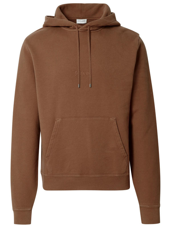 Saint Laurent Beige Cotton Sweatshirt